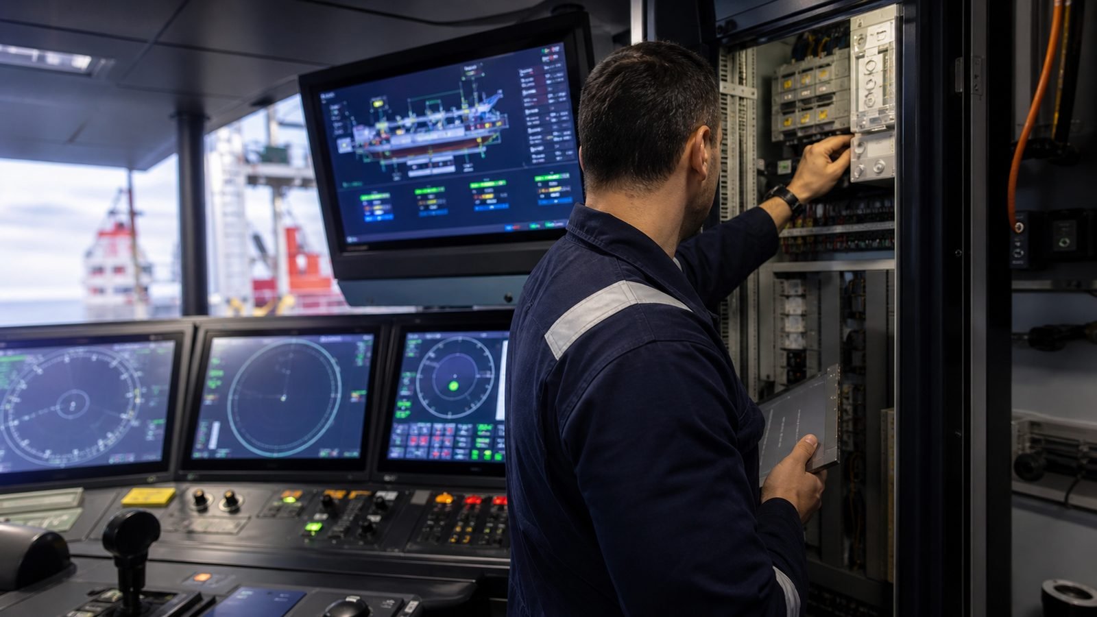 DP maintenance and marine control systems support on a commercial vessel in Perth