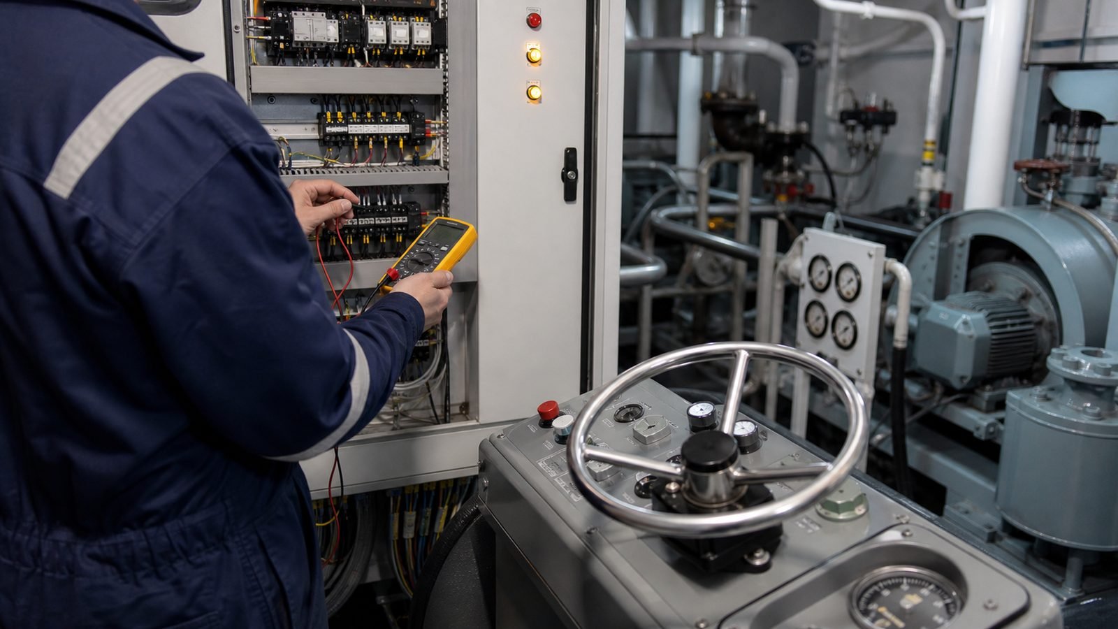 Marine propulsion and steering electrical system testing in Perth